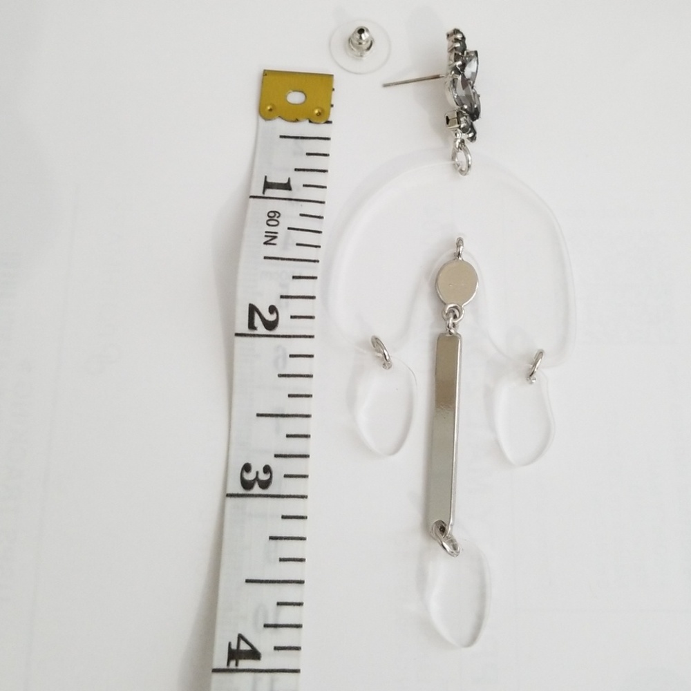 Free People Lucite Crystal Earrings - Picture 6 of 6